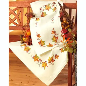 

0013291-pn vervaco "Autumn Maple" tablecloth 80x80 cm