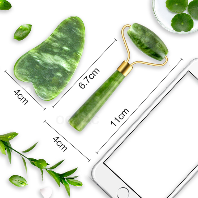 Gua Sha Massager For Face Care Jade Rollers Beauty Health Skin Scraping Chin Lifting Natural Stone Gouache Massage
