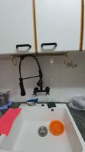Hand-Sprayer Taps Kitchen-Faucet Wall-Mounted Chrome-Spring Hot-Water-Mixer Pull-Down