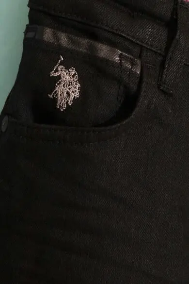 Uss. POLO ASSN. Черные облегающие джинсовые брюки