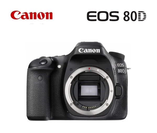Новая цифровая зеркальная фотокамера Canon 80D-24 2 Мп п-3 0 дюйма - Цена: 69 993,28 руб.