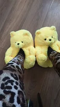 Zapatillas de casa afelpadas de oso de peluche para mujer, calzado para estar en casa, marrón, suave, antideslizante, de piel sintética, bonitas y esponjosas, Zapatillas de casa, cálido para invierno
