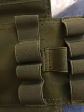 Bolsa de carcasa de munición táctica, 25 balas, calibre 12, riñonera Molle, soporte para pistola de tiro, Cartucho para Rifle, accesorios de caza