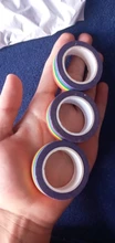 Arco iris y cinta de papel, cinta decorativa artesanal, papel Vertical de rayas horizontales, novedad