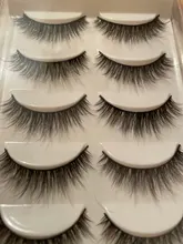 Fake Eyelashes Makeup Daily Natural Thick HBZGTLAD 5-Pairs Handmade 3D