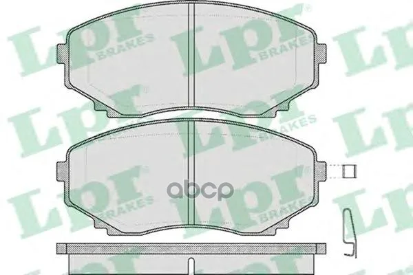 Колодки Тормозные Mazda Mpv 99- Передние С Инд.Износа Lpr 05p570 Lpr арт. 05P570