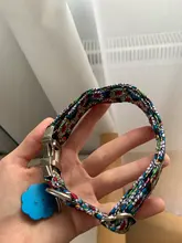 Collar de nailon para perro, personalizado con placa de etiqueta de identificación grabada para mascota, reflectante, perros pequeños, medianos y grandes