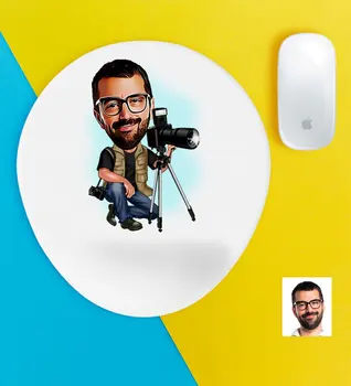 

Personalized Mr Professional Photographer Caricature Of Wrist Support Mouse Pad