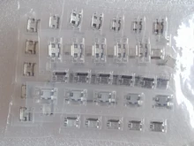 60 unids/lote 5 Pin SMT conector de enchufe Micro USB tipo B hembra colocación 12 modelos SMD DIP conector de enchufe