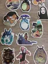 Pegatinas de Miyazaki Hayao Anime de 50/100 Uds., pegatinas de dibujos animados para bicicleta, portátil, libro, equipaje, juguetes para niños
