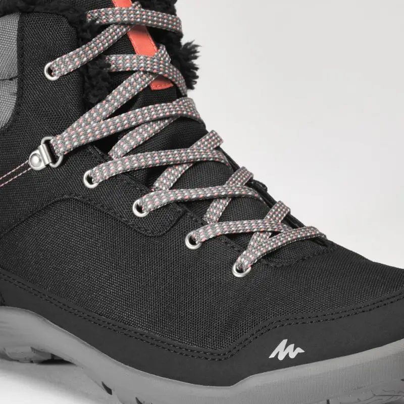 BOOTS WOMEN 'S WINTER HIKING SH100 WARM MID QUECHUA. Decathlon