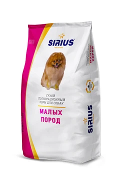 

Sirius small breeds for dogs 1,2 kg * 3 PCs