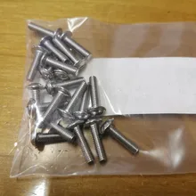 Screws Bolt Button-Head Collar Hexagon-Socket 304-Stainless-Steel M3 M4 M5 M6 20pcs 