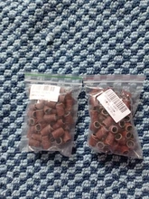 50 pzas/unids/lote cabezales cilíndricos montados mangas abrasivas bandas de lijado 80 #120 #180 # para manicura de uñas herramientas