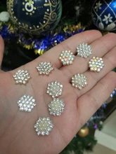 Lote de 10 unidades de diamantes de imitación y perlas brillantes, adornos para joyas, vacaciones, productos creativos hechos a mano, accesorios al por mayor