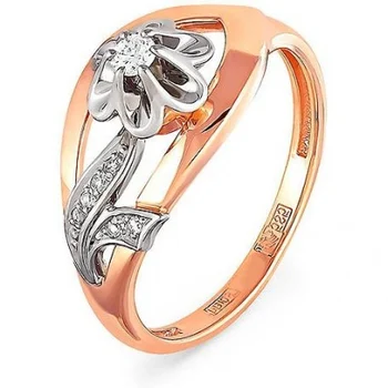 

Kabarovsky ring with 7 diamonds in red gold
