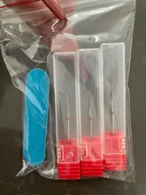 Brocas de carburo de tungsteno de doble cara, accesorios eléctricos para manicura, 1 Uds.