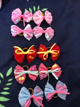Hair-Accessories Pet-Grooming-Products Rubber-Bands Pet-Hair-Bows Dog-Bows Cute Gift