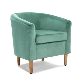 

Versa Home aquamarine furniture armchair material four-legged wood with armrests 19501395