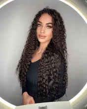Pelo Rizado mechones extensiones de cabello sintético Rubio dos Tono de Color extensiones de pelo ondulado mechones 3 paquete/100g para las mujeres envío gratis