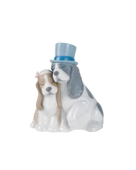 

NAO Figure Together Forever. Sculpture Decoration Animals. Porcelain dog