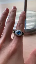 Nueva moda clásica diabólico Vintage ojo anillo de dedo ojo Punk bisutería gótica Halloween anillo de regalo