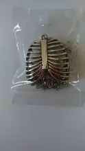 Collar de pecho anatómico para hombre, jaula de costilla humana, esqueleto colgante, moda novedosa, joyería de biología médica Vintage para hombre 2019