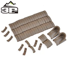 Тактический 70 Unids 1 упаковка Larue Handguard указательные зажимы рельсовая крышка фиксатор для пальцев подходит для всех 20 мм Weaver Rail Охотничьи аксессуары MP02055