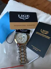 LIGE-Reloj de acero inoxidable para mujeres, nuevo accesorio de oro, creativo, impermeable, femenino, 2020