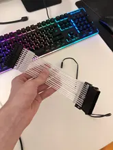 Psu-Extension-Cable Case-Decoration Gpu 8pin 24pin PCI-E Dual Streamer 5V 5V