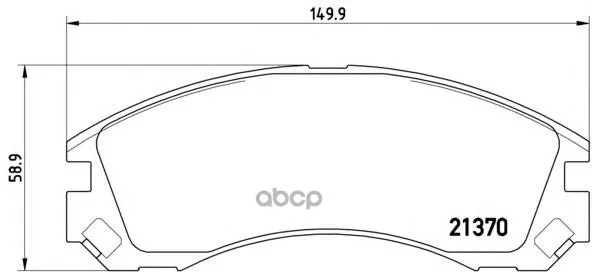 Колодки Тормозные Mitsubishi Outlander 03/Pajero 9000/00 Передние Brembo P61089 Brembo арт. P61089