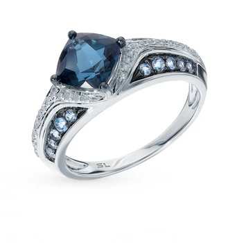 

Sunlight gold topaz diamond ring