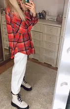 Oversized Shirts Clothing Tops Button Female Blouse Long-Sleeve Toppies Vintage Plus-Size