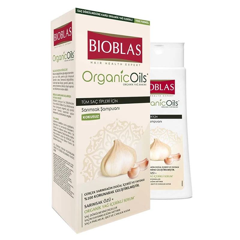 Bioblas Garlic Shampoo (Odorless) 360 ml Shine Enhancing Moisturizing Nourishing Live Hair Anti Hair Loss Bioblas Garlic Shampoo (Odorless) 360 ml Shine Enhancing Moisturizing Nourishing Live Hair Anti Hair Loss