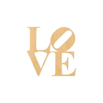 

Love 2 Laser Cut Out Wood Shape Craft Supply - Unfinished