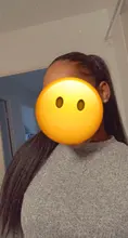Pelo AISI sintético Largo rizado Cola de Caballo recta extensión del abrigo de cola de caballo de Clip en pelo para las mujeres negras