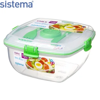 

Контейнер с охлаждающим элементом Sistema "TO-GO" 1,63л, зеленый, 21377