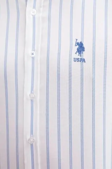 U.S. POLO ASSN. Полосатая толстовка рубашка - Цвет: Синий