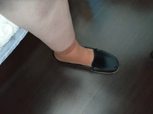 Loafers Moccasins Half-Slippers Ladies Shoes Women Flats Slip-On Korean-Style Genuine-Leather