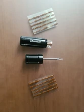 Deemount-Herramienta de reparación de neumáticos sin cámara para bicicleta, perforadora de neumáticos para pegamento, reparación gratuita opcional, rayas de goma