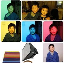 Mini Softbox BALANCE-GEL-FILTER Flash-Diffuser Speedlight Foldable 12pcs-Color Nikon/sony