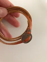Anslow-pulsera de cuero multicapa Vintage para hombre y mujer, nuevo diseño, joyería de moda, 65cm, regalo LOW0232LB