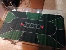 Texas Desk-Pad Poker-Mat Rubber Gaming Jack-Baccarat Black Holdem Durable Dice Home