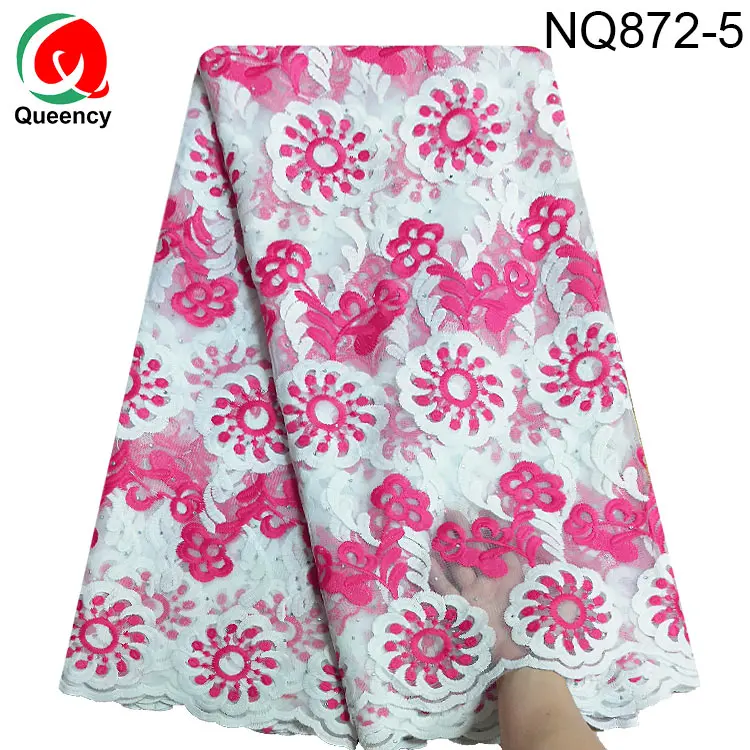 NQ872 дизайн камни чистая кружево хорошее качество вышивка тюль кружево для невест и Платья материал 10 цветов