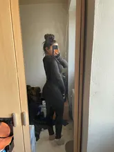 FQLWL Streetwear blanco negro tejido Sexy Bodycon Jumpsuit mujeres overoles 2019 manga larga Skinny Rompers mujer Jumpsuit femenino