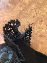 Calcetines con volante de encaje de princesa para niña, medias Retro con volantes y perlas, calcetines de lazo, calcetines cortos de algodón para niño