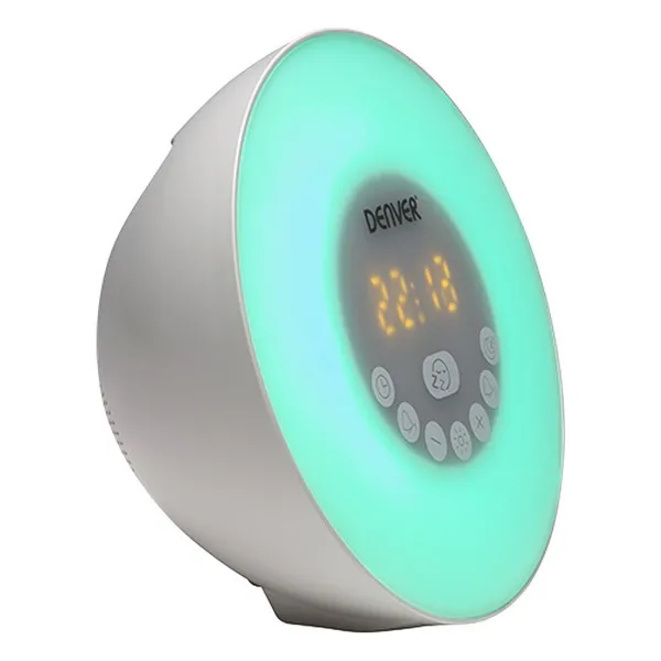 Часы-радио Denver Electronics CRLB-400 FM Bluetooth светодиодный Белый