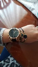 Reloj de pulsera analógico de cuarzo para Mujer, cronógrafo con correa de cuero de lujo, color negro, 5 uds.