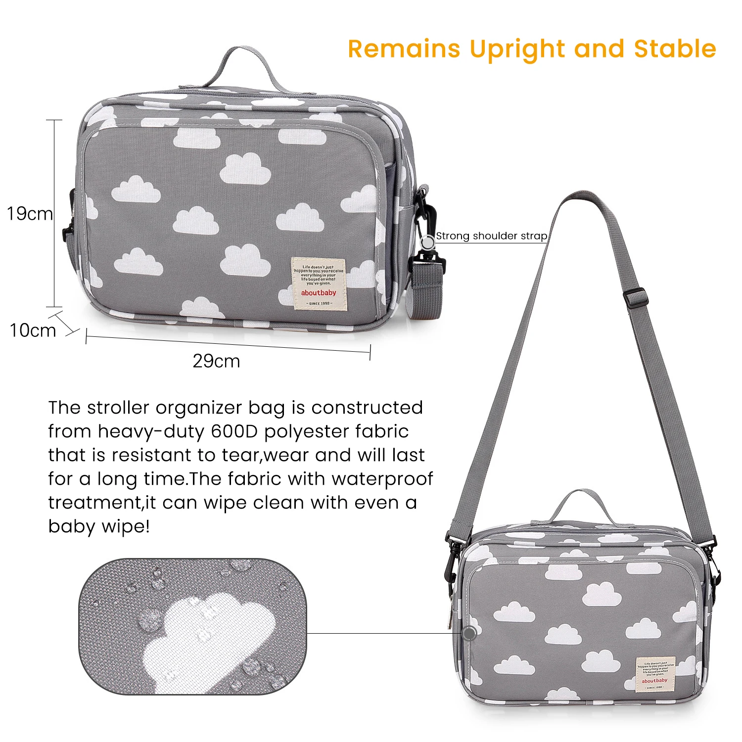 Diaper Bag Baby Stroller Bag Organizer Bag Multifunctional Nappy Nursing  Mommy Waterproof Polyester Baby Diaper Bag For Babies - Diaper Bags -  AliExpress