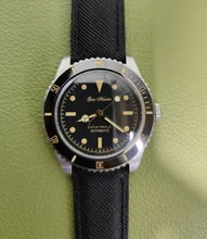 San Martin-Reloj de buceo Retro para hombre, de lujo, zafiro, NH35, automático, mecánico, resistente al agua, luminoso, 20Bar, 6200